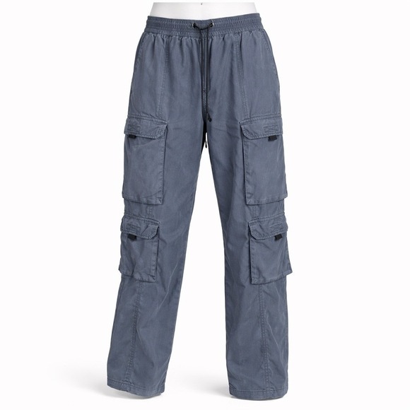 PacSun Pants - Pacsun Baggy‎ Cargo Pants Mens S Blue Gray Drawstring Elastic Waist Streetwear